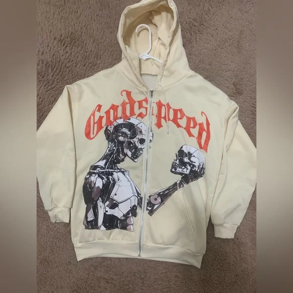 GODSPEED HOODIE MENS (Cream/Orange)